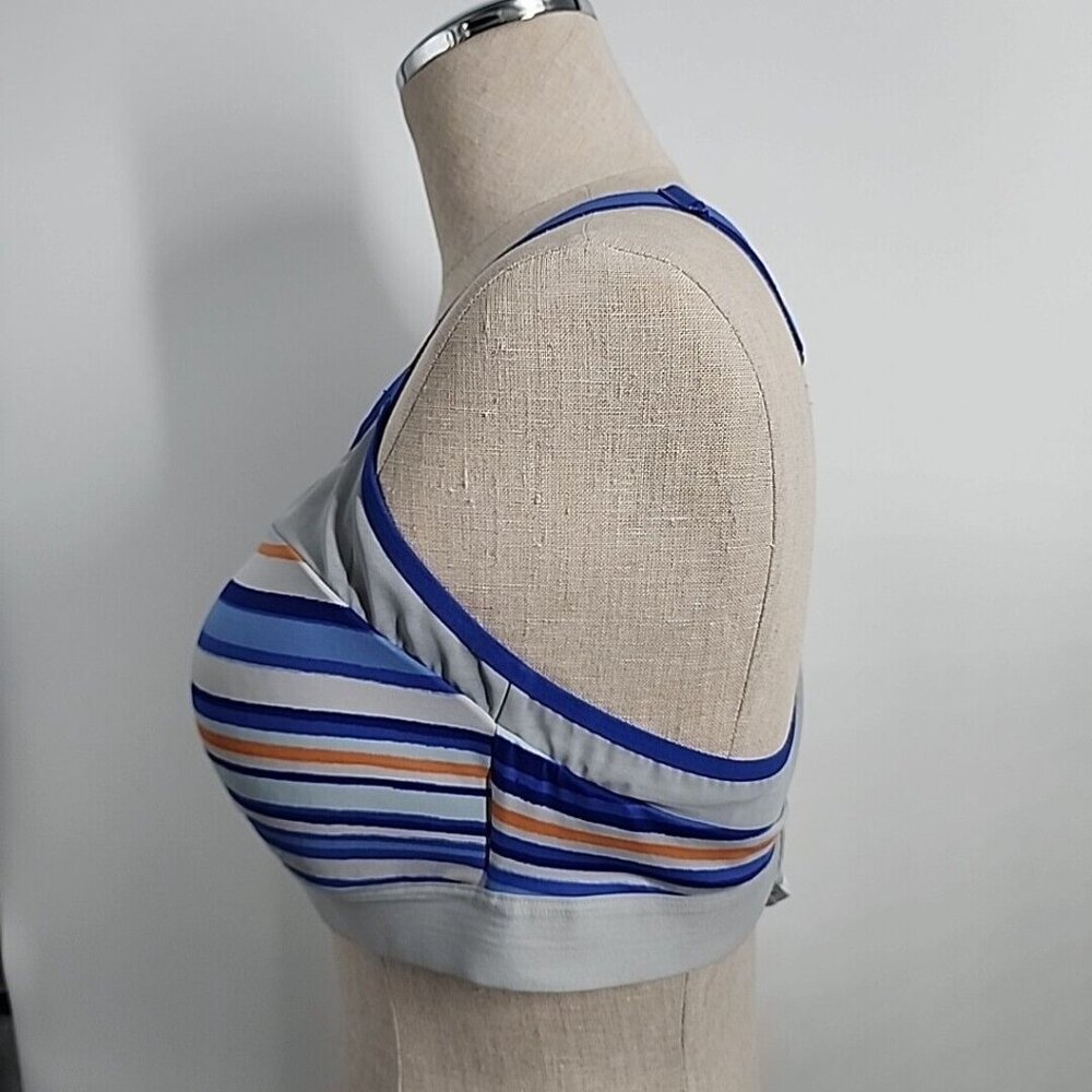 Brooks 350073 Dare Racerback DriLayer Sports Bra Gray Womens Size 38D Purple - Picture 2 of 8